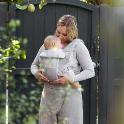 Porte-bébé adapt mesh softflex - gris perle
