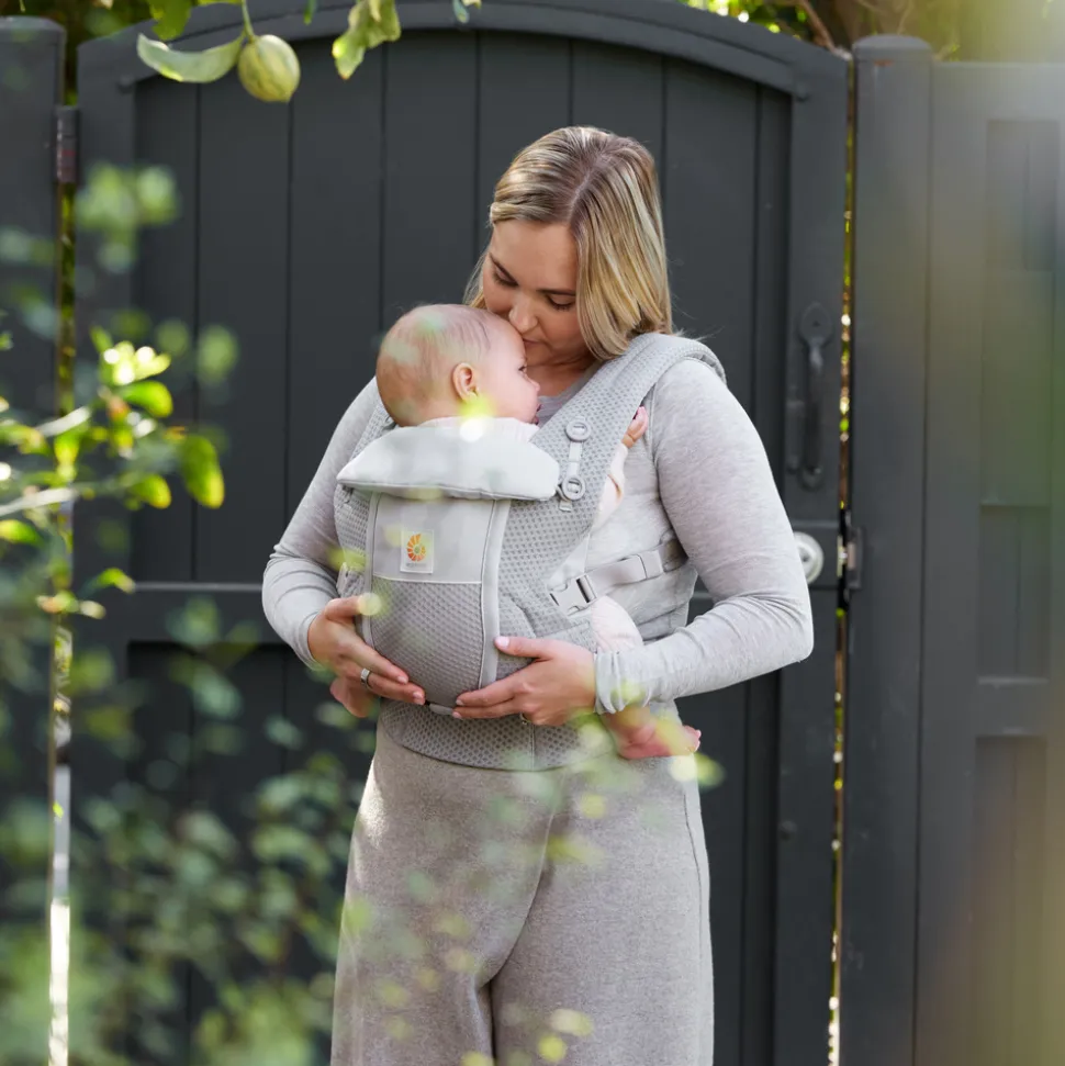 Porte-bébé adapt mesh softflex - gris perle