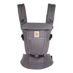 Porte-bébé adapt mesh softflex - gris anthracite