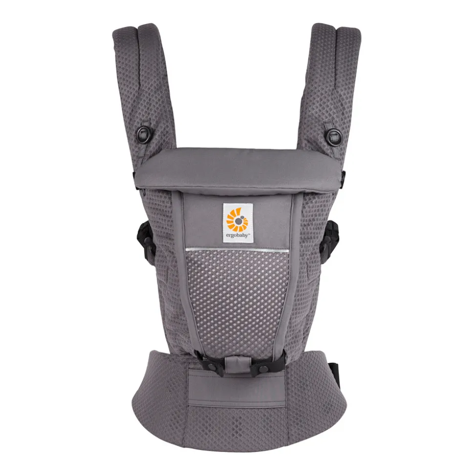 Porte-bébé adapt mesh softflex - gris anthracite