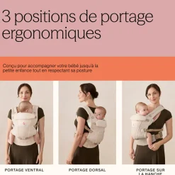 Porte-bébé adapt mesh softflex - natural beige