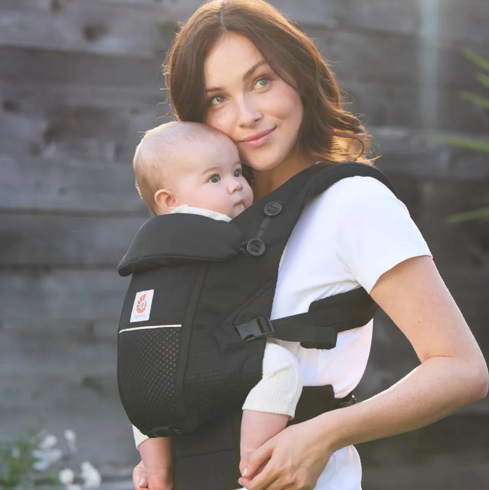 Porte-bébé adapt mesh softflex - noir onyx