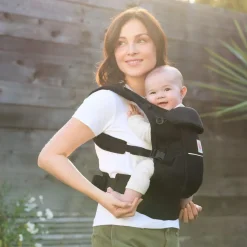 Porte-bébé adapt mesh softflex - noir onyx