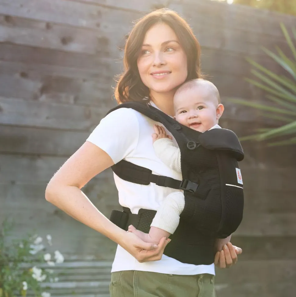 Porte-bébé adapt mesh softflex - noir onyx