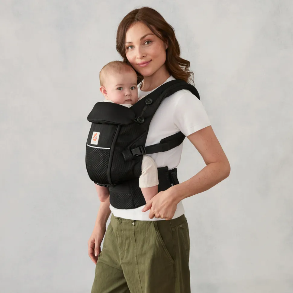 Porte-bébé adapt mesh softflex - noir onyx