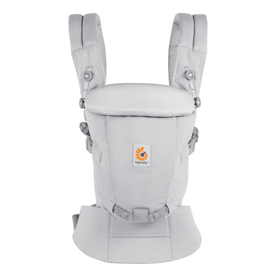 Porte-bébé adapt soft touch coton - gris perle