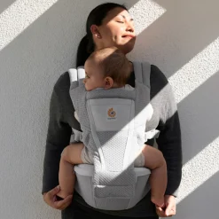 Porte bébé alta hip seat pearl grey