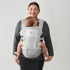 Porte bébé alta hip seat pearl grey