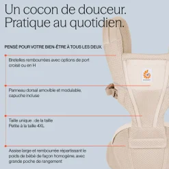 Porte bébé alta hip seat pink quartz