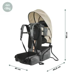 Porte bébé de randonnée avec housse de pluie moov & hike dune