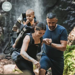 Porte bébé de randonnée avec housse de pluie moov & hike dune