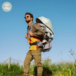 Porte bébé de randonnée moov & hike vert sauge