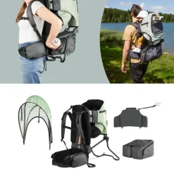 Porte bébé de randonnée moov & hike vert sauge