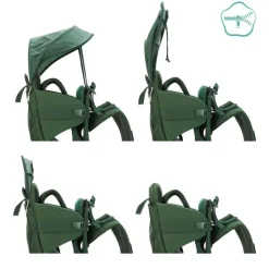 Porte-bébé de randonnée vert