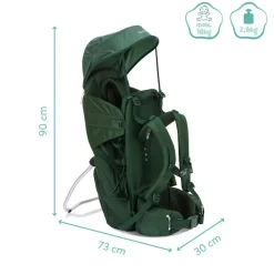 Porte-bébé de randonnée vert