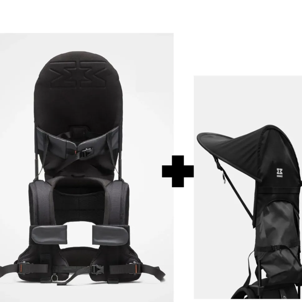 Porte bébé d'épaule g5 black core + pare soleil pour porte bébé d'épaule g5 black