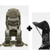 Porte bébé d'épaule g5 olive premium + pare soleil pour porte bébé d'épaule g5 black