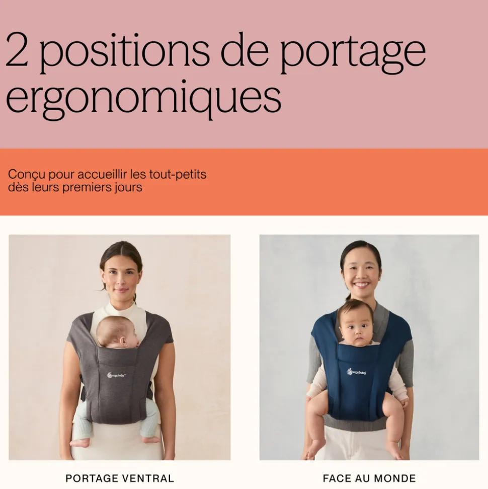 Porte-bébé embrace crème