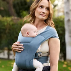 Porte-bébé embrace gris bleu