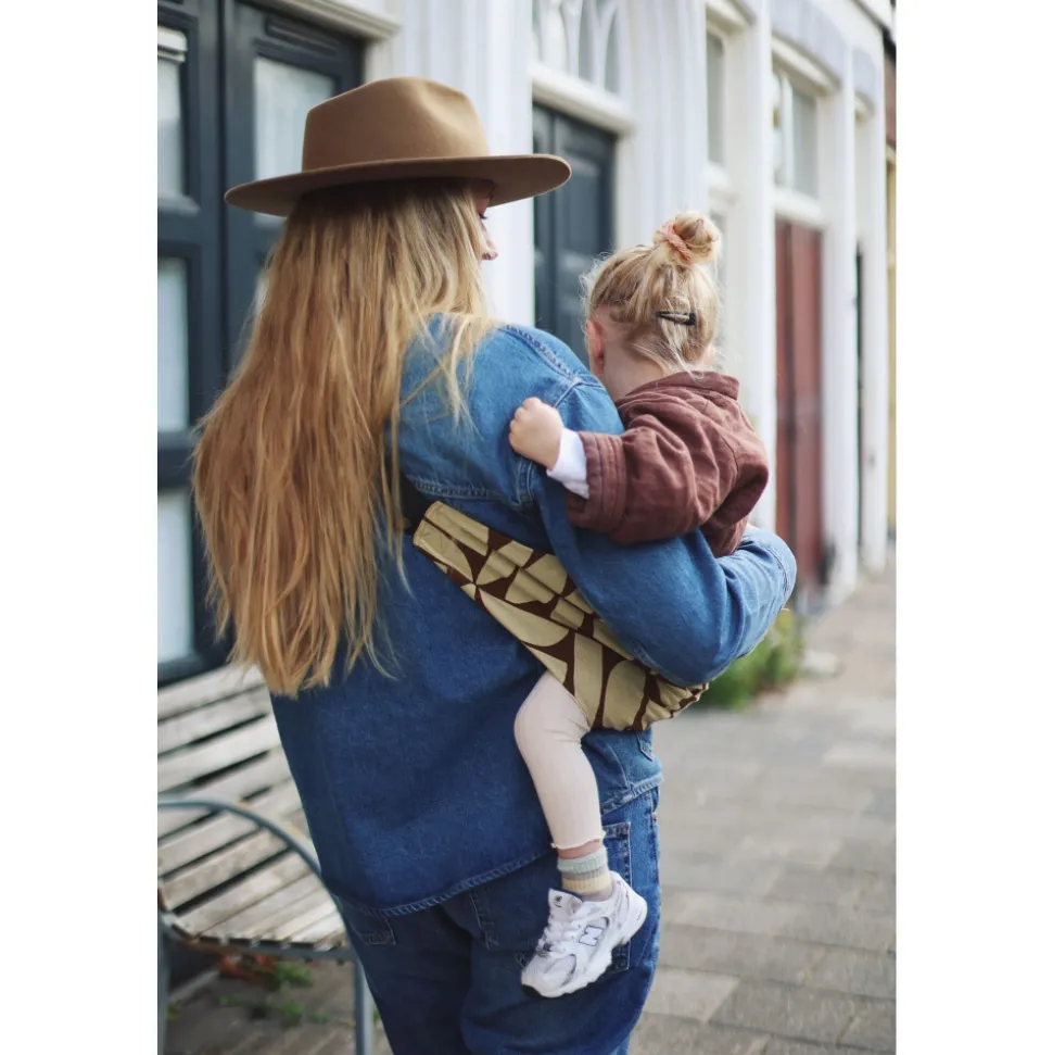 Porte-bébé enfant beige boho