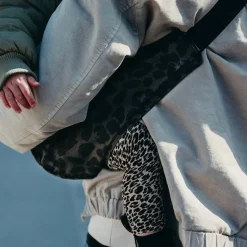 Porte-bébé enfant gris léopard