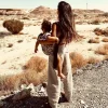 Porte-bébé enfant marron zebra