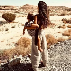 Porte-bébé enfant marron zebra