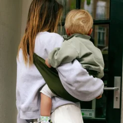 Porte-bébé enfant vert militaire