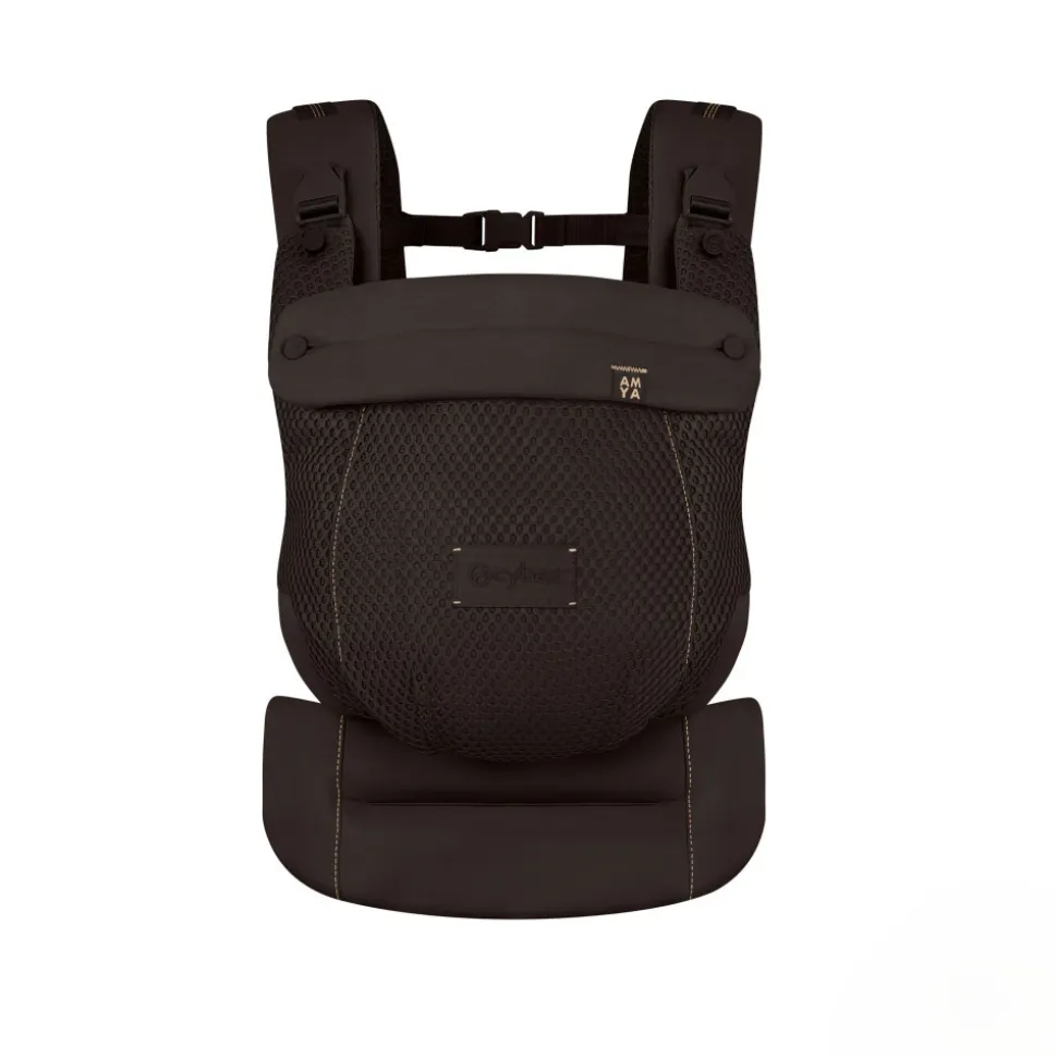 Porte-bébé ergonomique amya évolutif et respirant chocolate brown