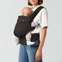 Porte-bébé ergonomique amya évolutif et respirant chocolate brown