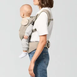 Porte-bébé ergonomique amya évolutif et respirant almond beige