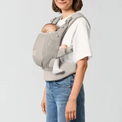 Porte-bébé ergonomique amya évolutif et respirant dune grey