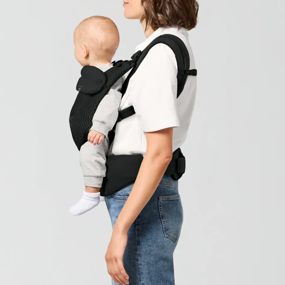 Porte-bébé ergonomique amya évolutif et respirant magic black
