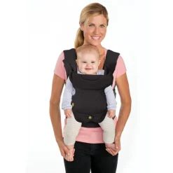 Porte bébé flip 4 en 1 denim noir et or