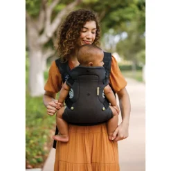 Porte bébé flip 4 en 1 denim noir et or