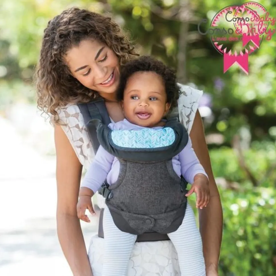 Porte bébé flip ergo 4 en 1 gris