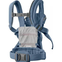 Porte bébé harmony melange tissé chiné bleu
