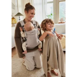 Porte bébé harmony melange tissé beige clair