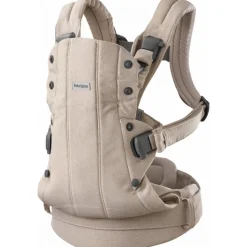 Porte bébé harmony melange tissé beige clair