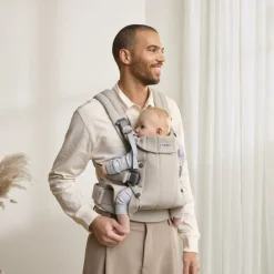 Porte bébé harmony melange tissé beige clair