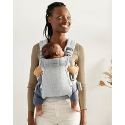 Porte bébé harmony mesh 3d argent