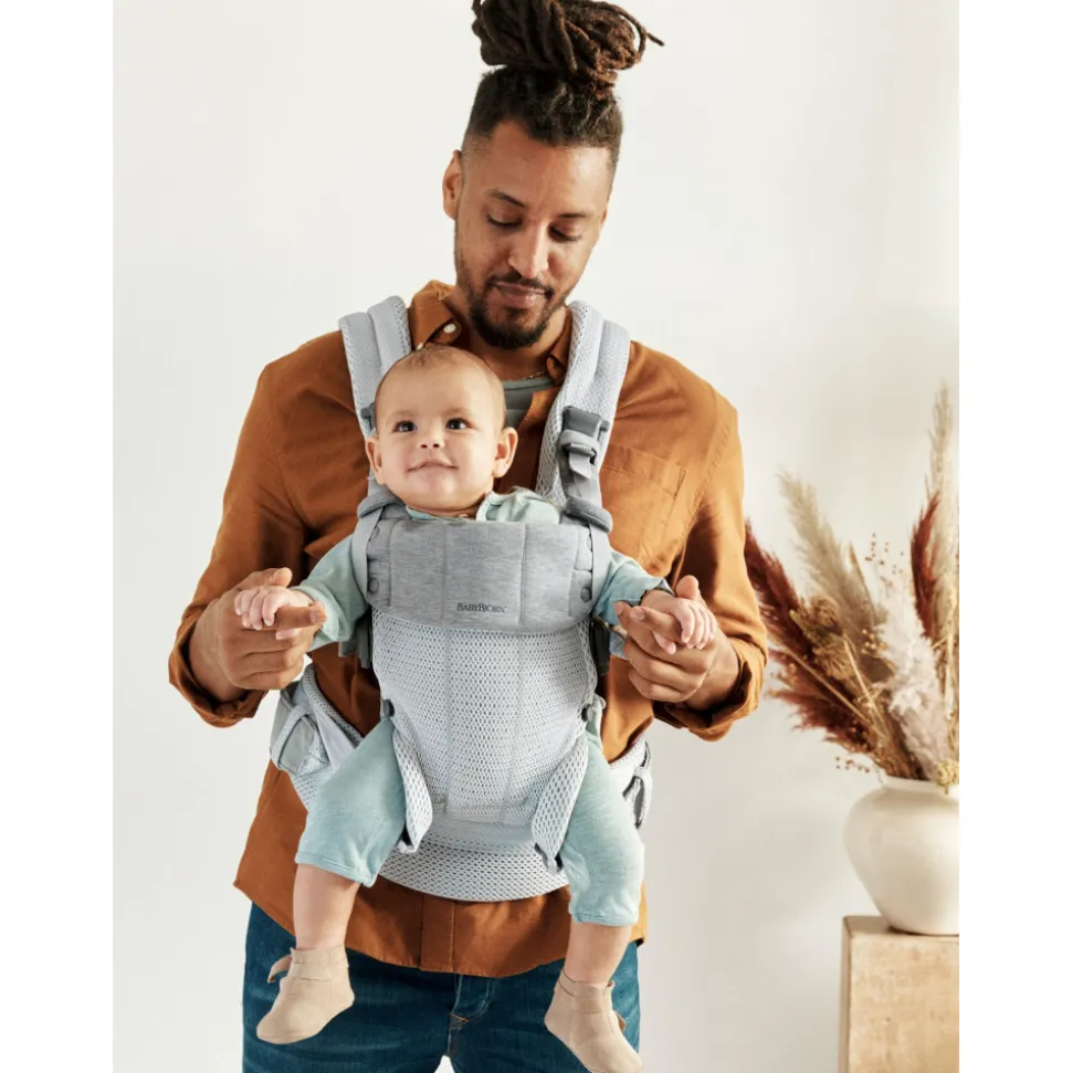 Porte bébé harmony mesh 3d argent
