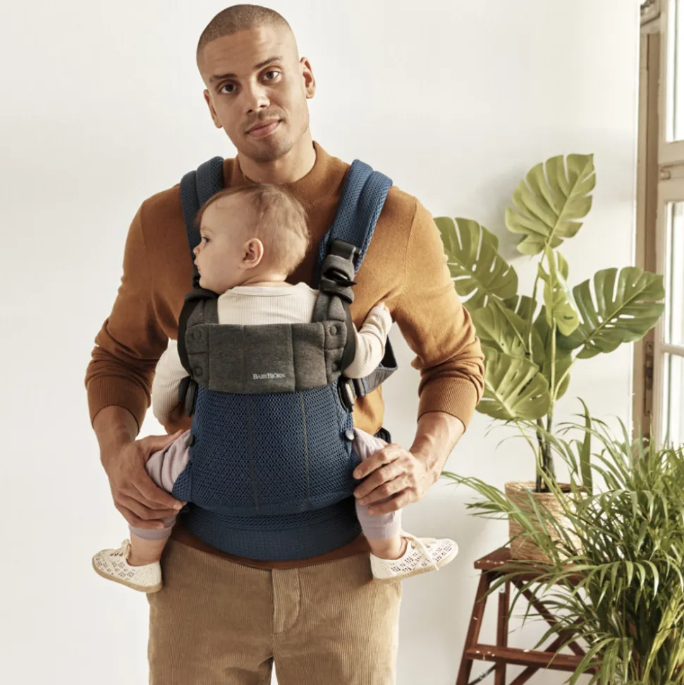 Porte bébé harmony mesh 3d bleu marine