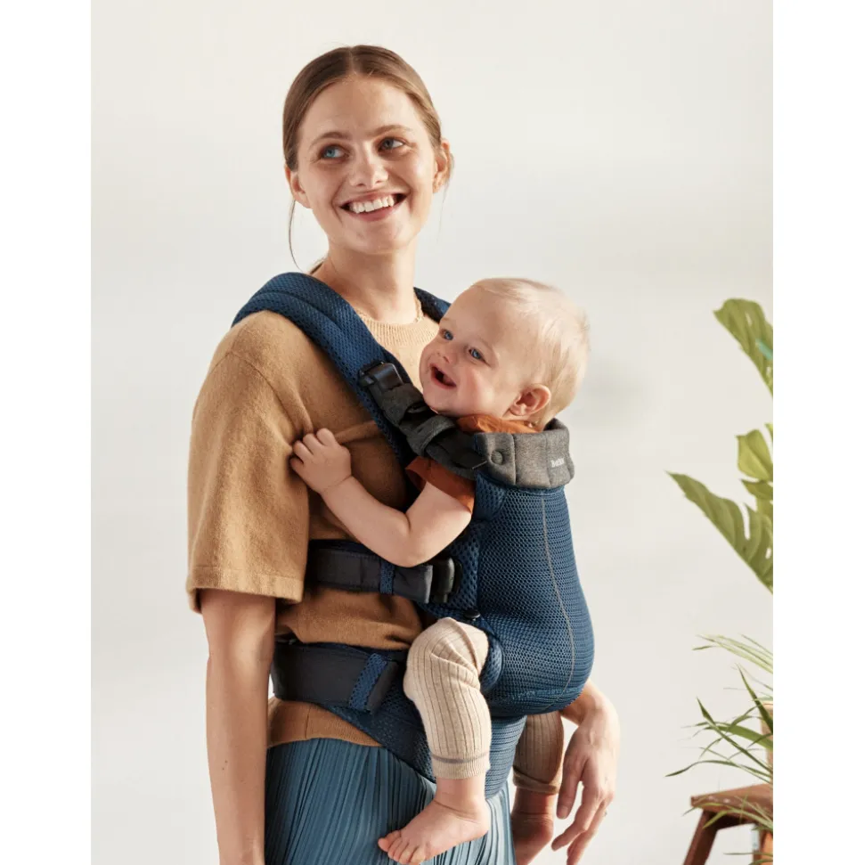 Porte bébé harmony mesh 3d bleu marine