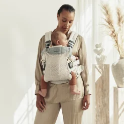 Porte bébé harmony mesh 3d crème