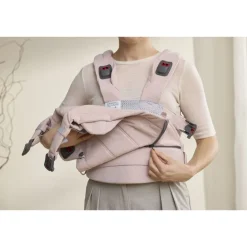 Porte bébé harmony tissé chiné rose