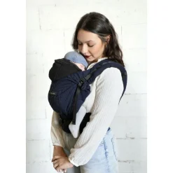 Porte bébé hoodiecarrier 2 bleu moelleux