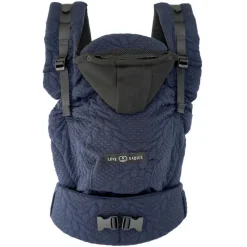 Porte bébé hoodiecarrier 2 bleu moelleux