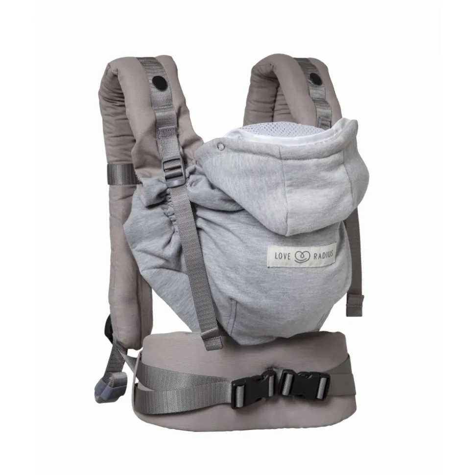 Porte bébé hoodiecarrier 2 gris athlétique