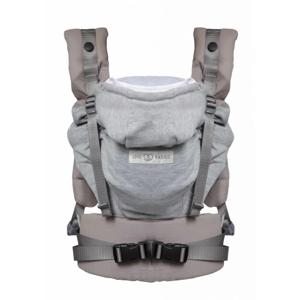 Porte bébé hoodiecarrier 2 gris athlétique